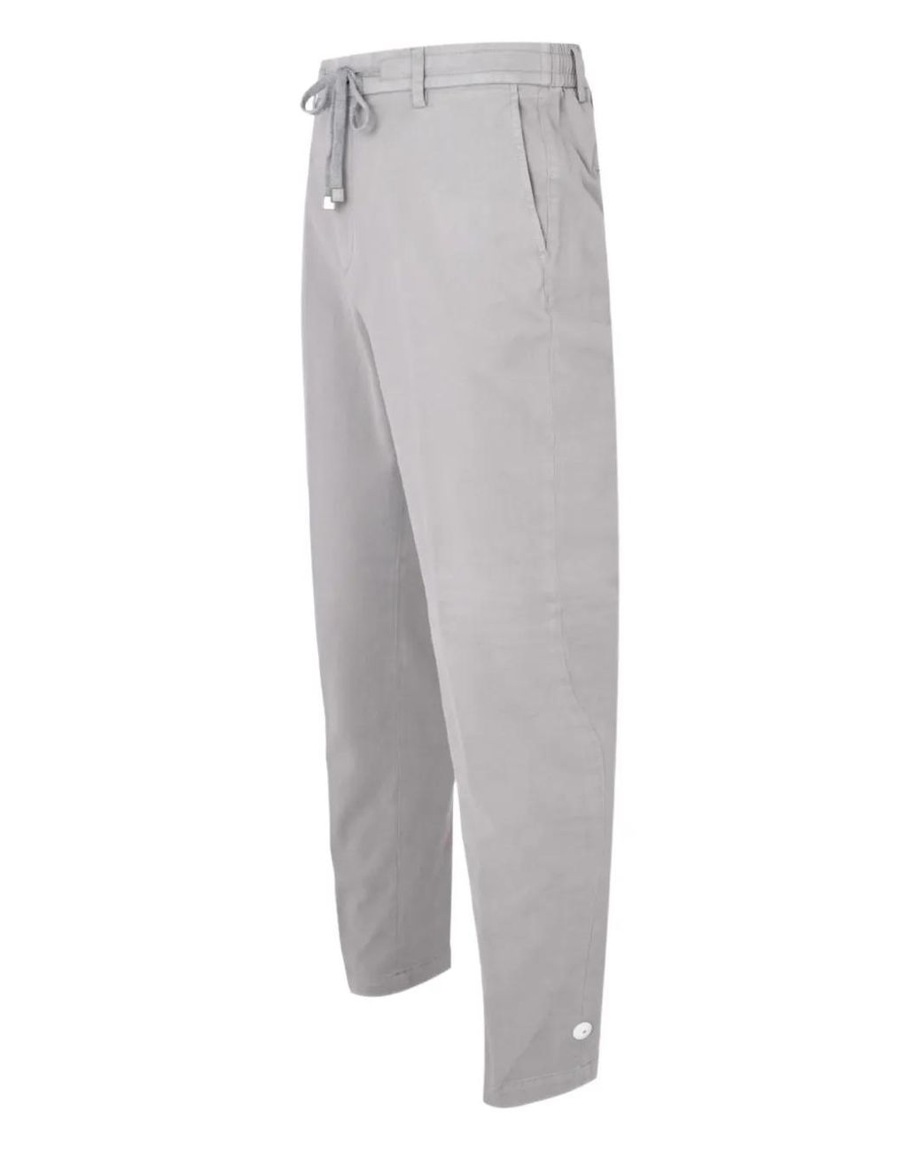 Peserico Gray Drawstring Trousers for men