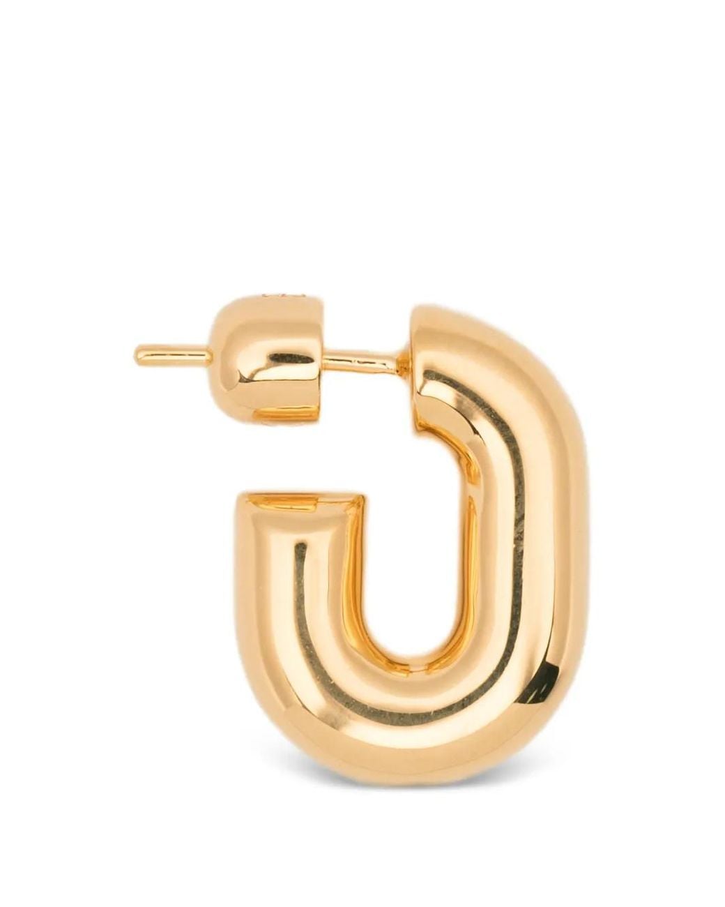 Maria Black Metallic Forma Single Small Hoop Earring