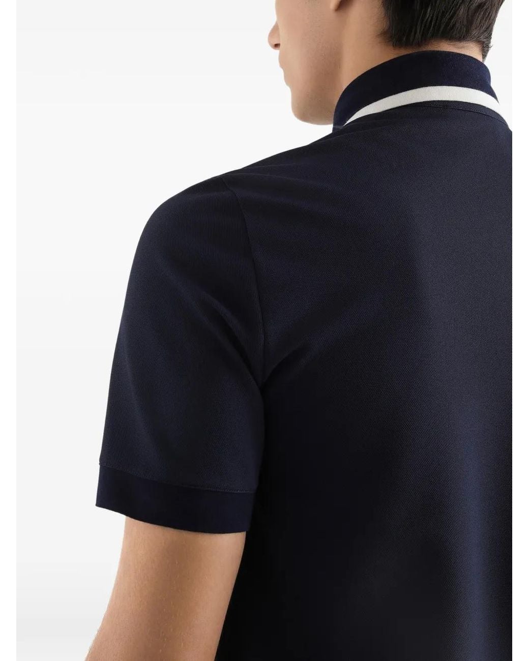 Dolce & Gabbana Blue Embroidered Logo Polo Shirt for men