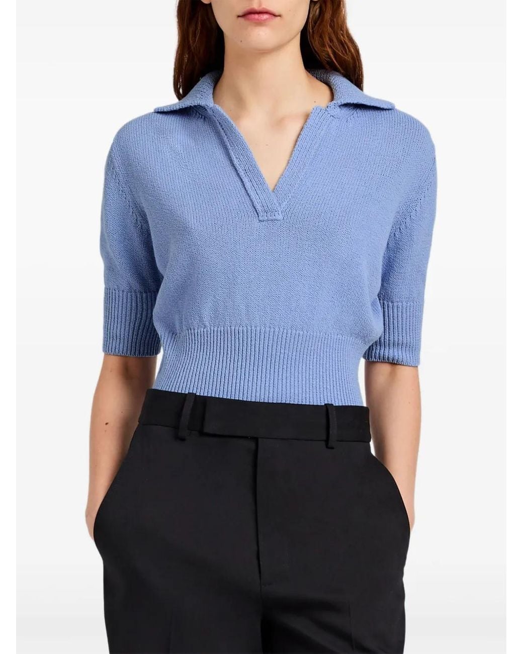 Proenza Schouler Blue Reeve Knit Top
