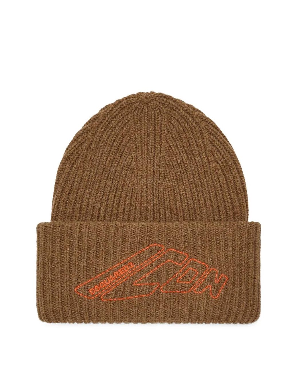 DSquared² Brown Icon New Generation Beanie for men