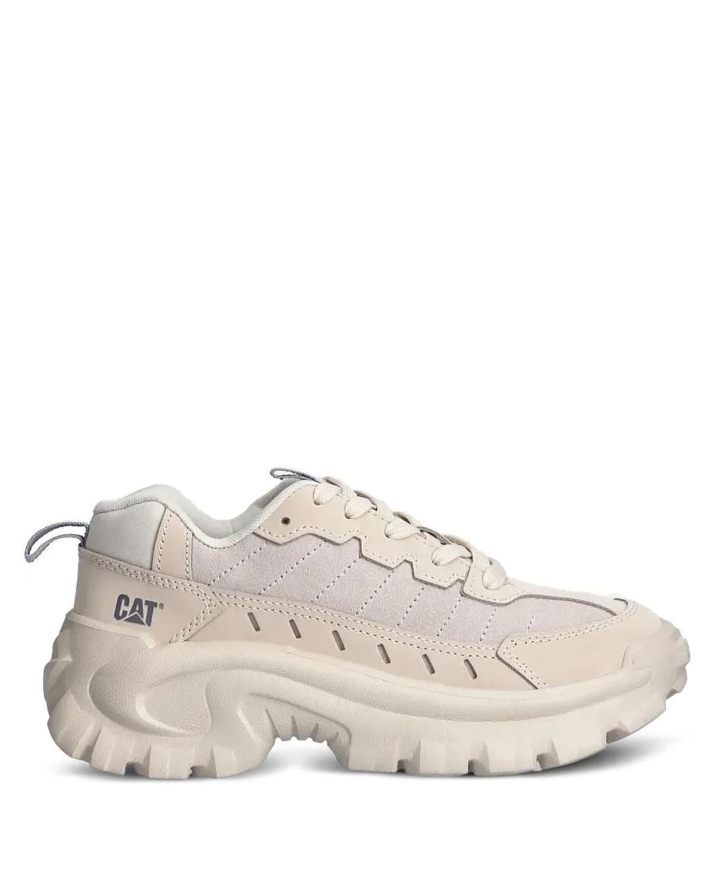 Caterpillar Natural Intruder Lite Chunky-Sole Lace-Up Sneakers