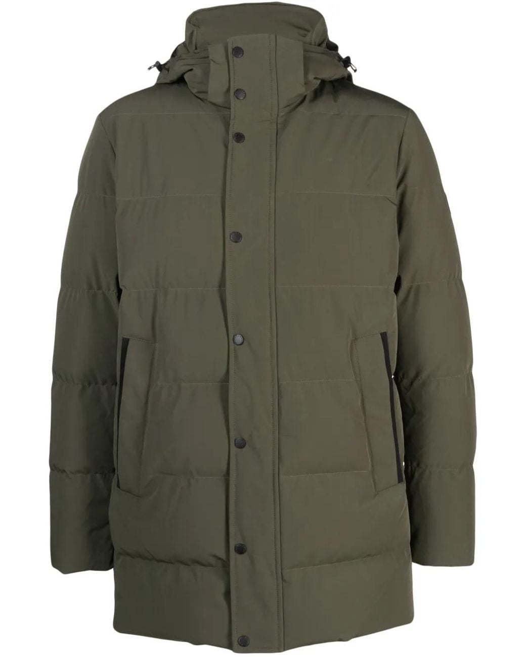 Paul & Shark Green Save The Sea Down Jacket for men