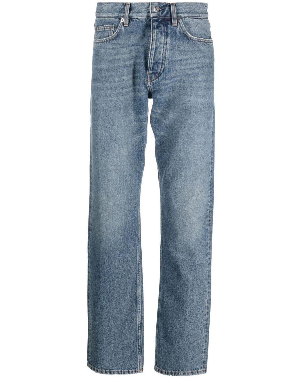 sunflower Whiskering-effect Organic Cotton Jeans in Blue for Men | Lyst