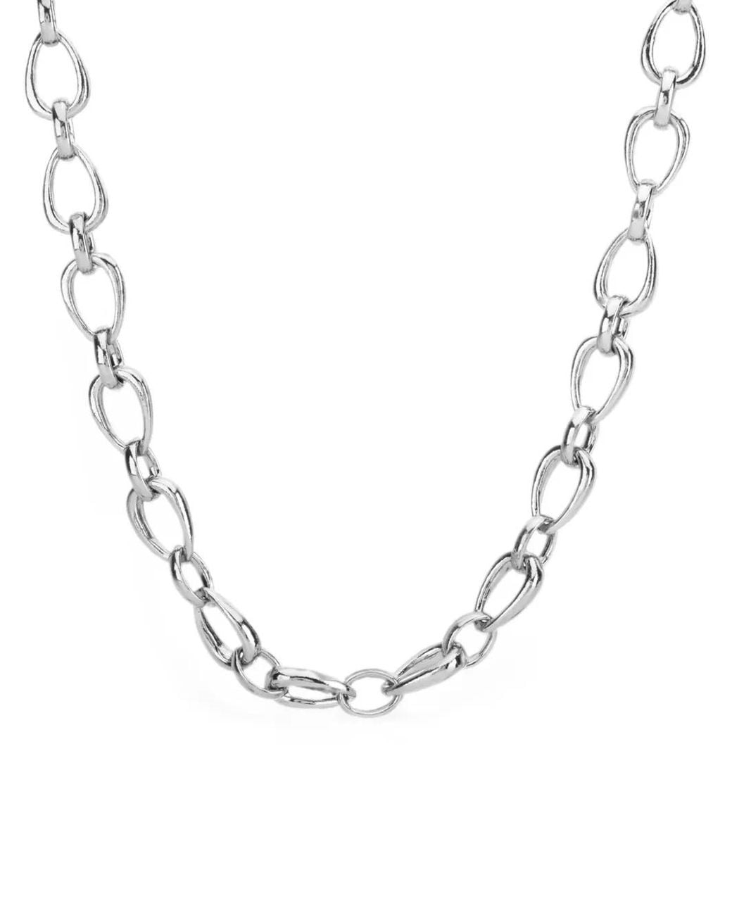 Auree Jewellery Metallic Egerton Raindrop Link Necklace