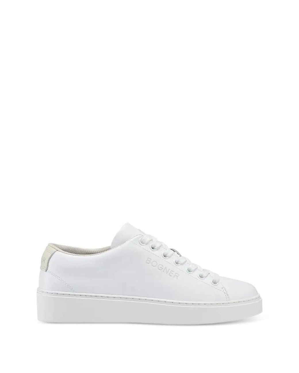 Bogner White Capri Logo-Debossed Sneakers