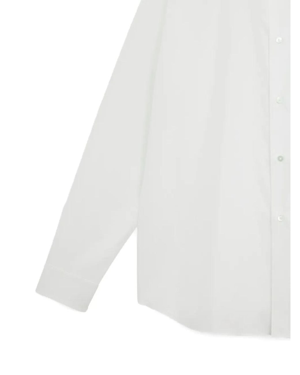Auralee White Buttoned Long-Sleeve Shirt for men