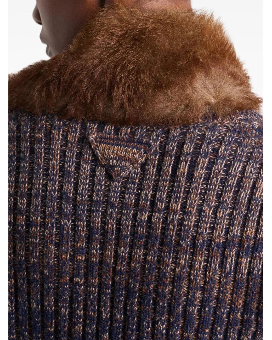 Prada Brown Shearling Collar