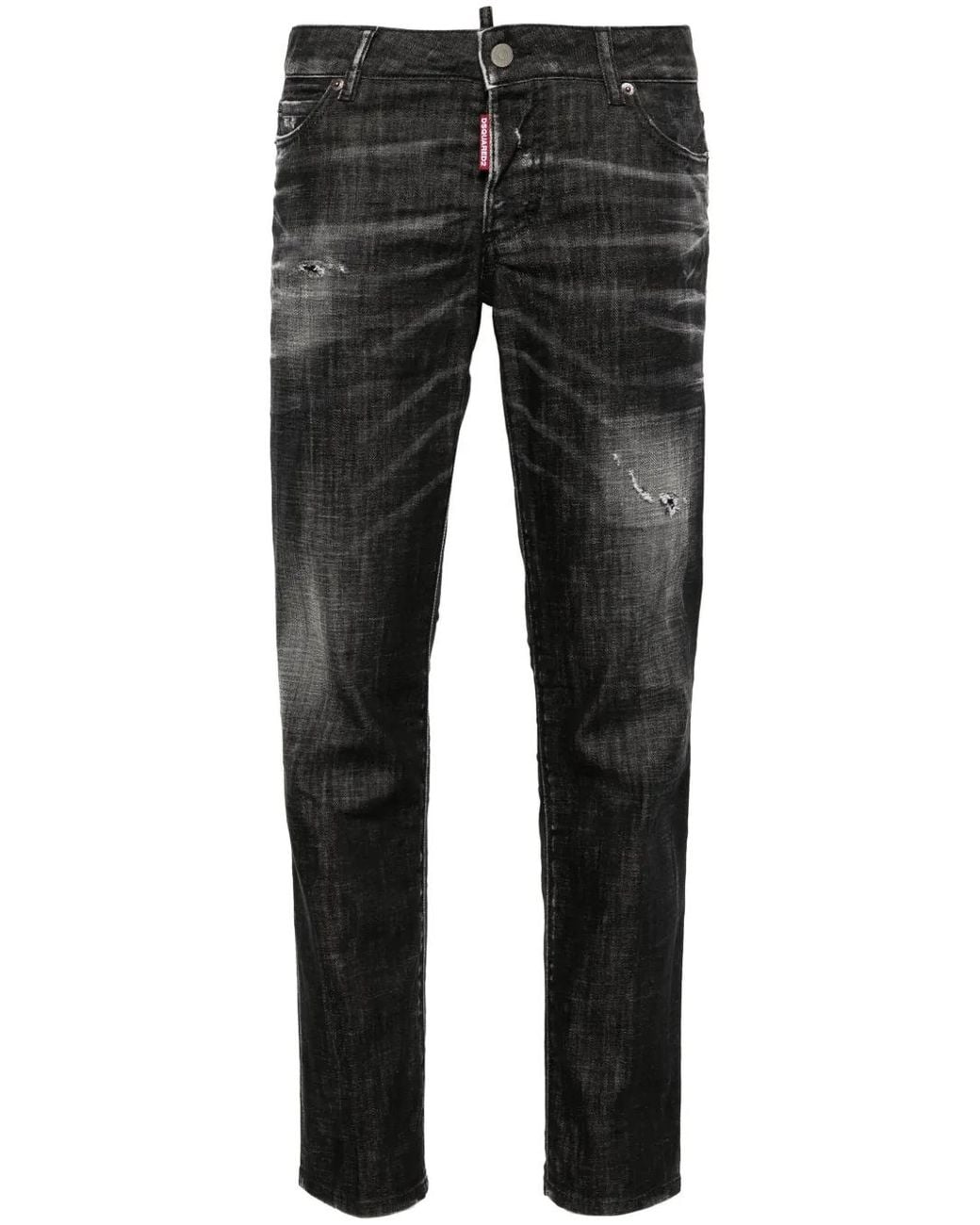 DSquared² Gray Jennifer Skinny Jeans