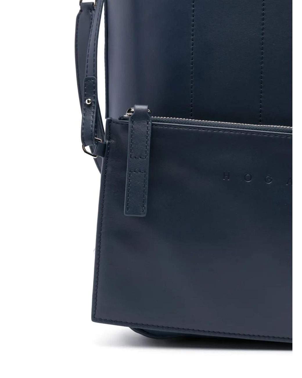 Hogan Blue Calf Leather Shoulder Bag