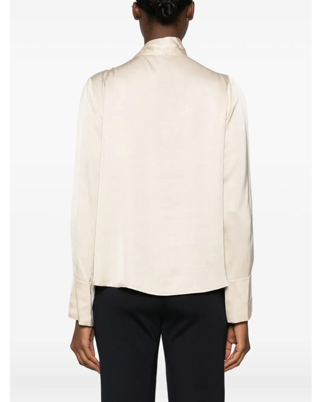 Dixie Natural Bow-Detail Long-Sleeve Blouse