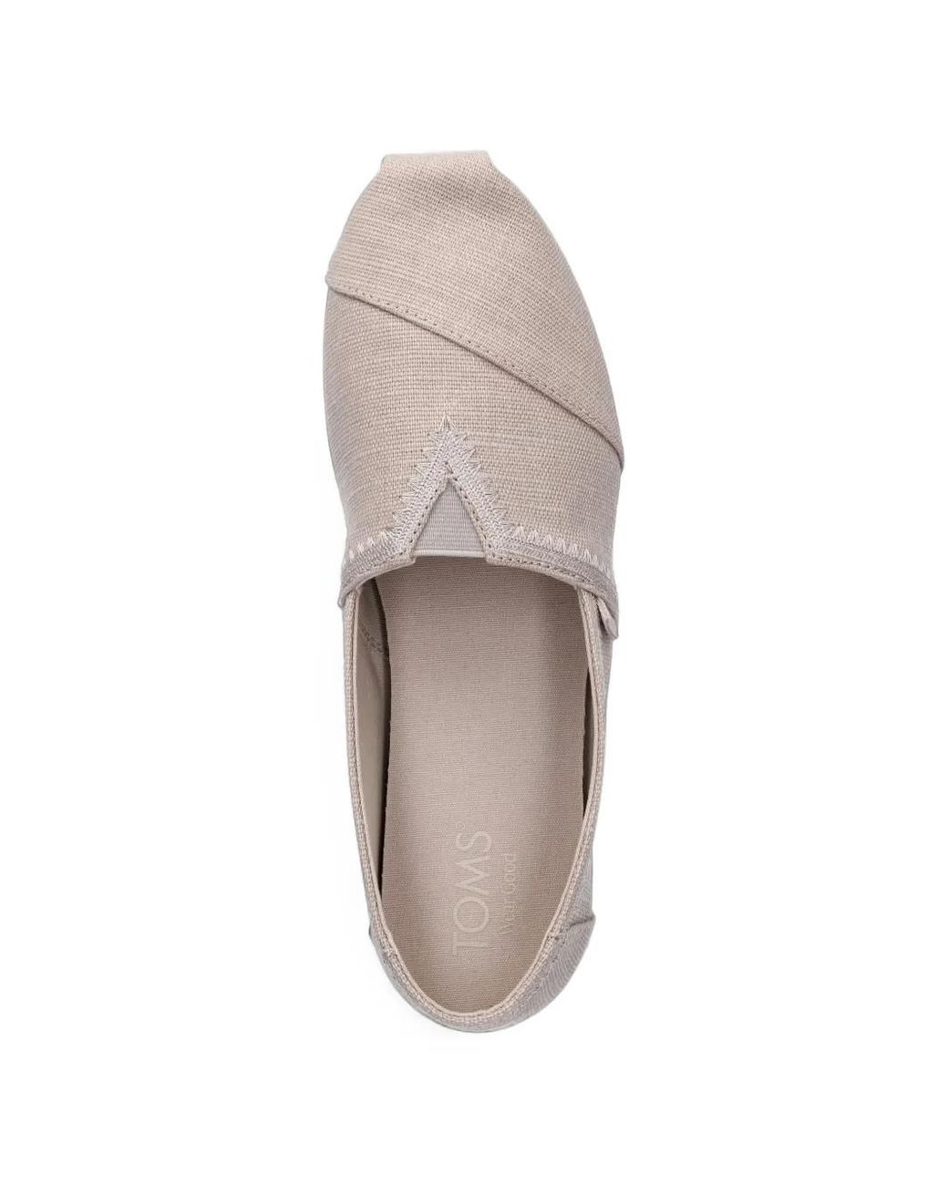 TOMS Pink Slip-On Canvas Espadrilles