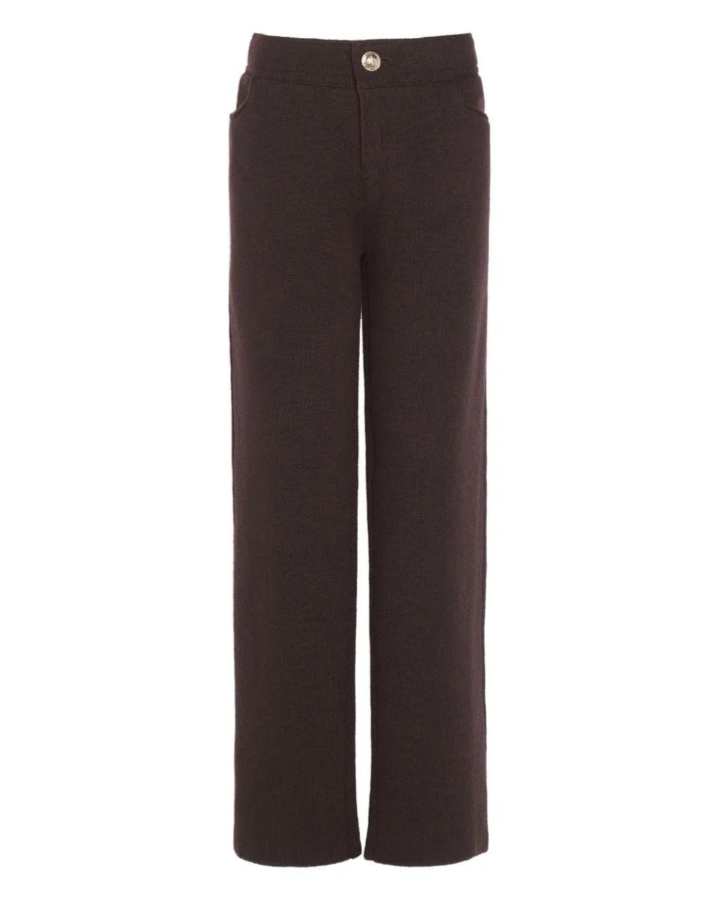 Barrie Brown Cashmere Knit Trousers