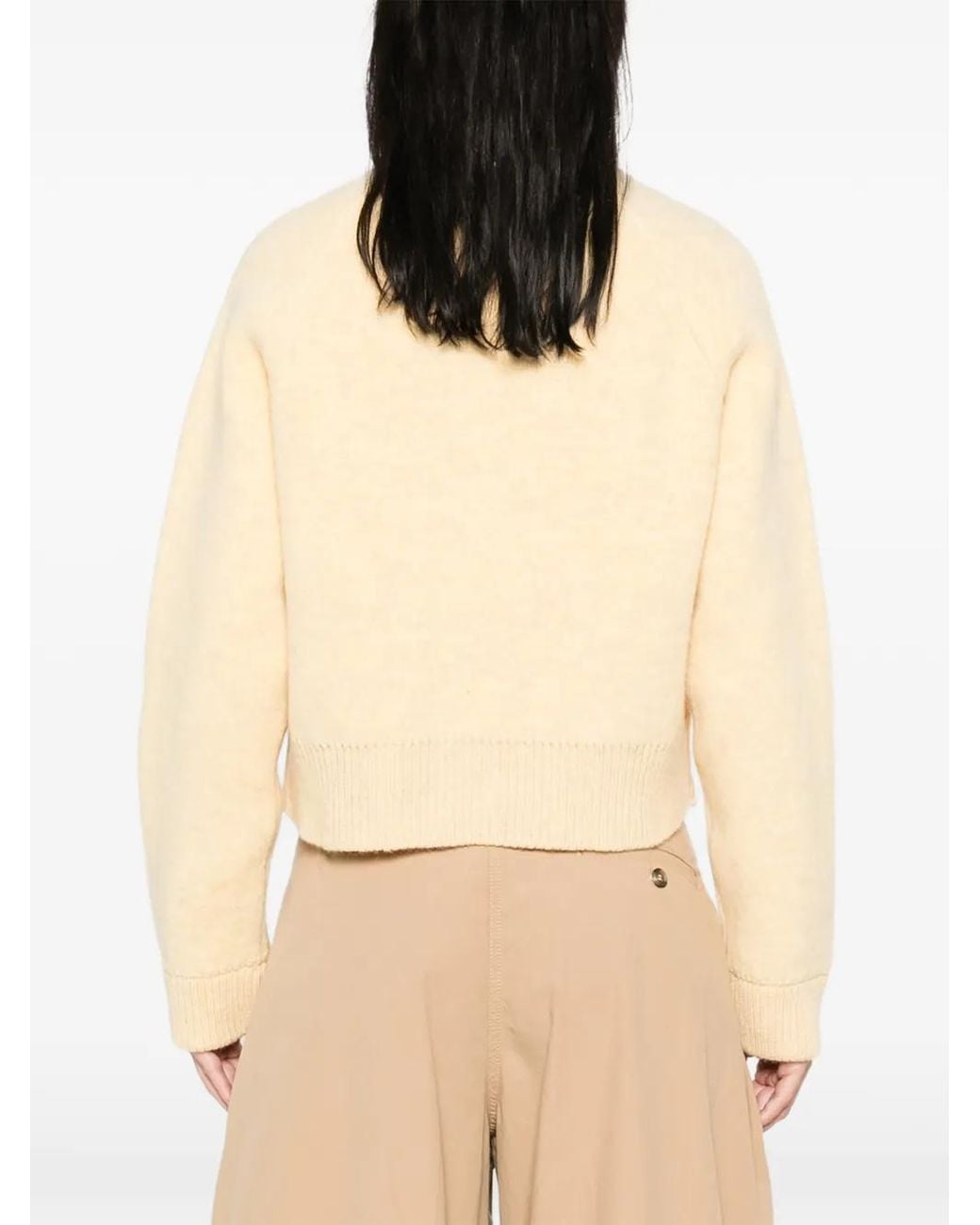 B.B. Wallace Natural Cropped Button-Up Cardigan