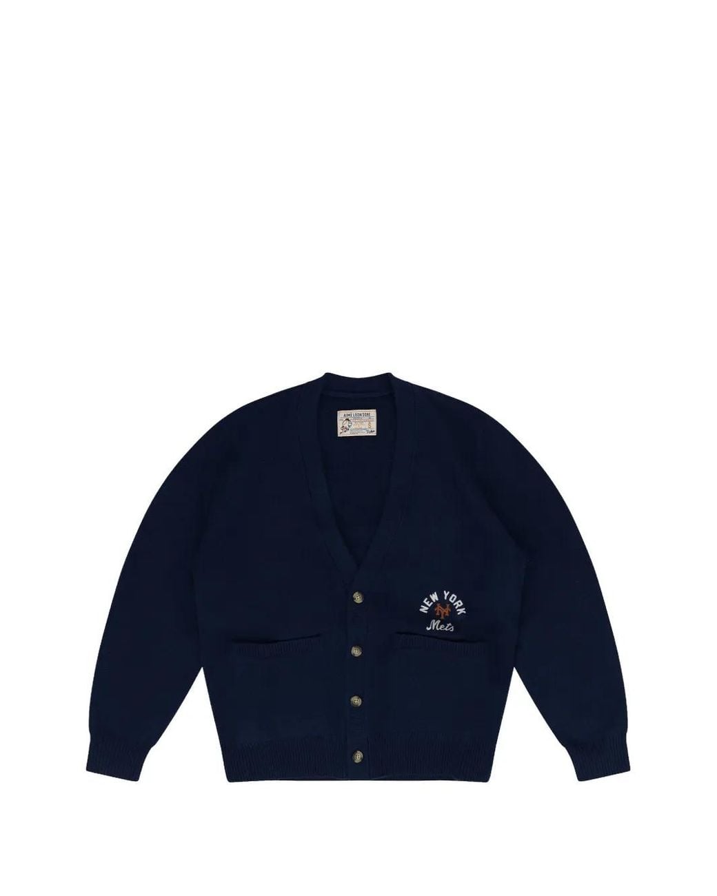 Aimé Leon Dore Blue New York Mets Embroidered Cardigan for men
