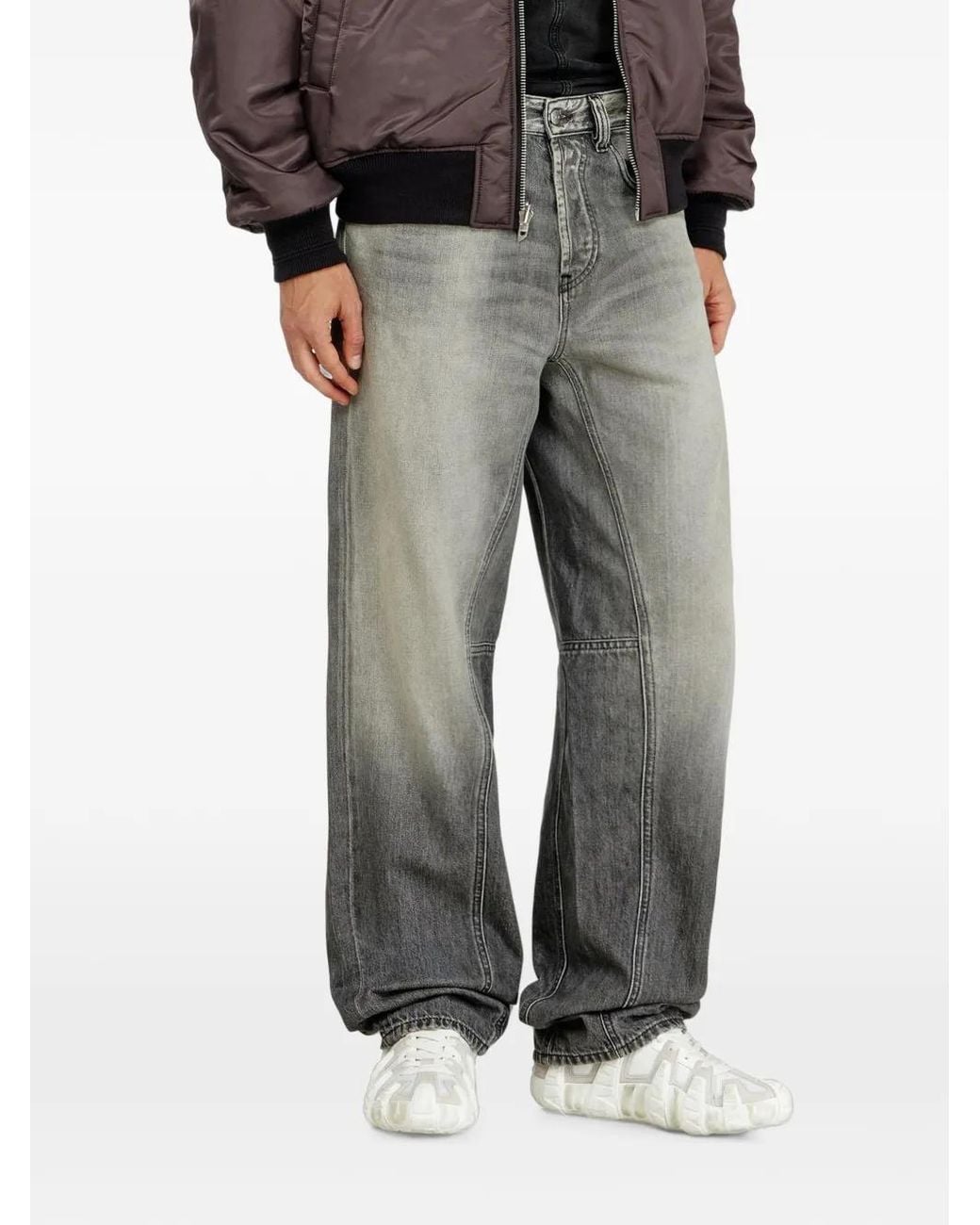 DIESEL Gray 2001 D-Macro Cotton Jeans for men