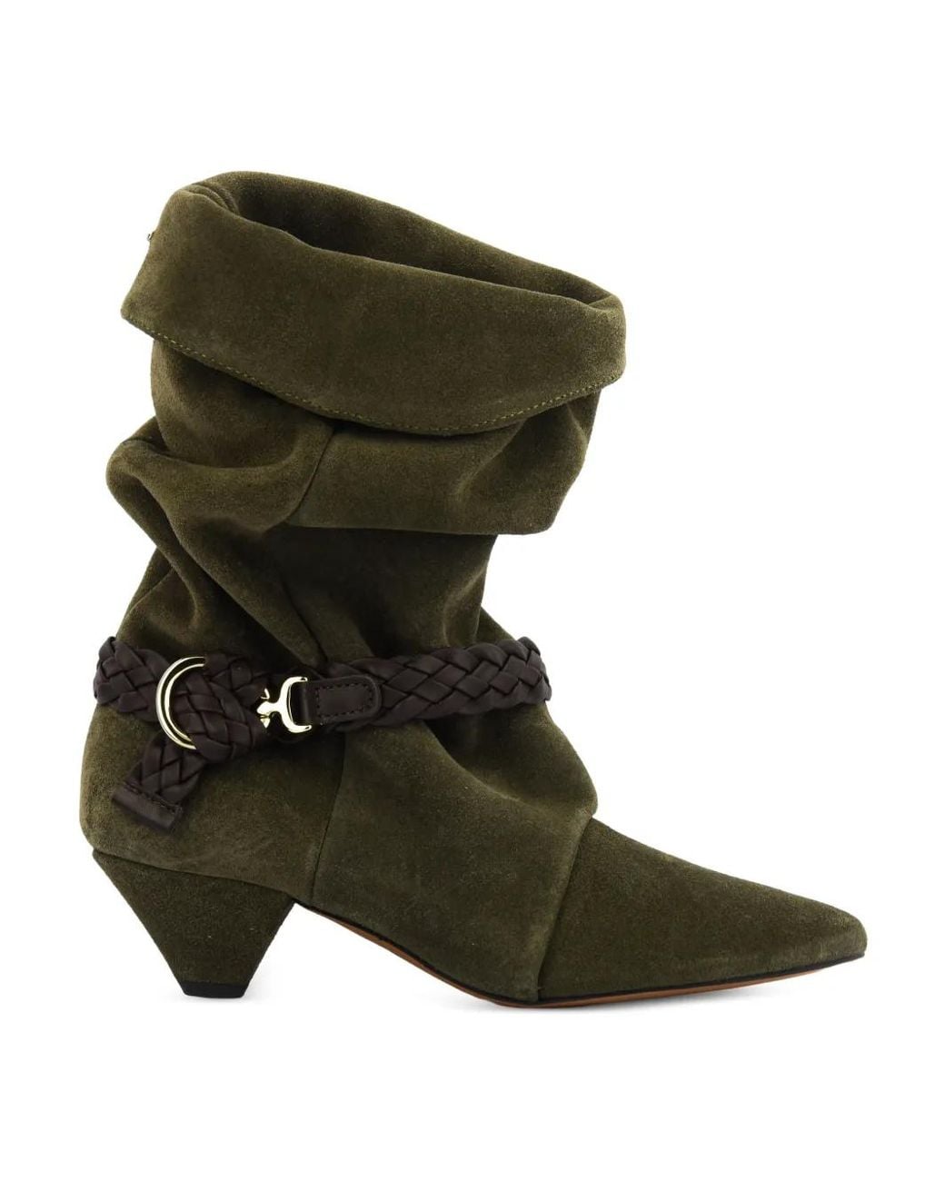 Nubikk Green Sally Lynn Suede Ankle Boots