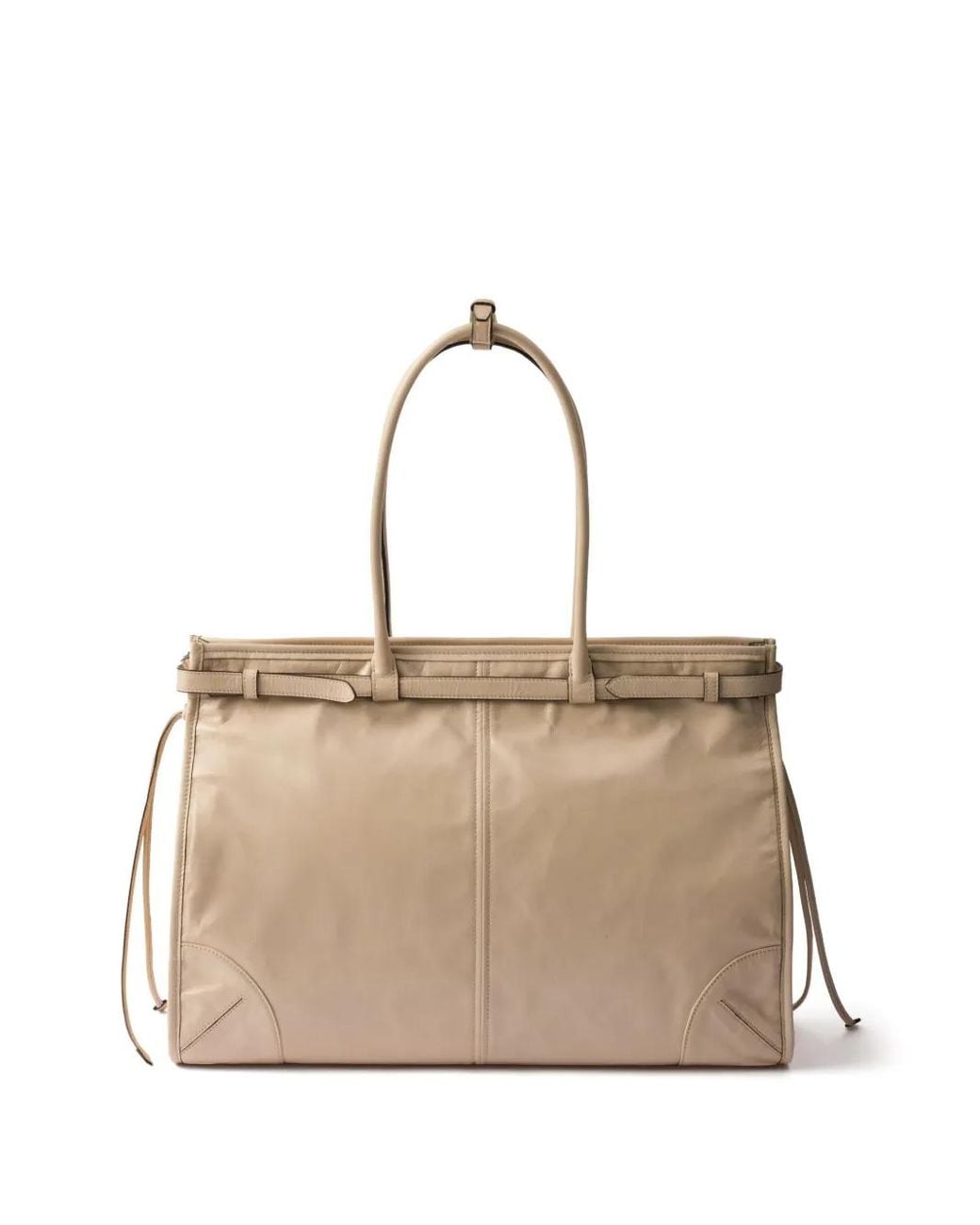 Prada Natural Extra Large Bonnie Tote Bag