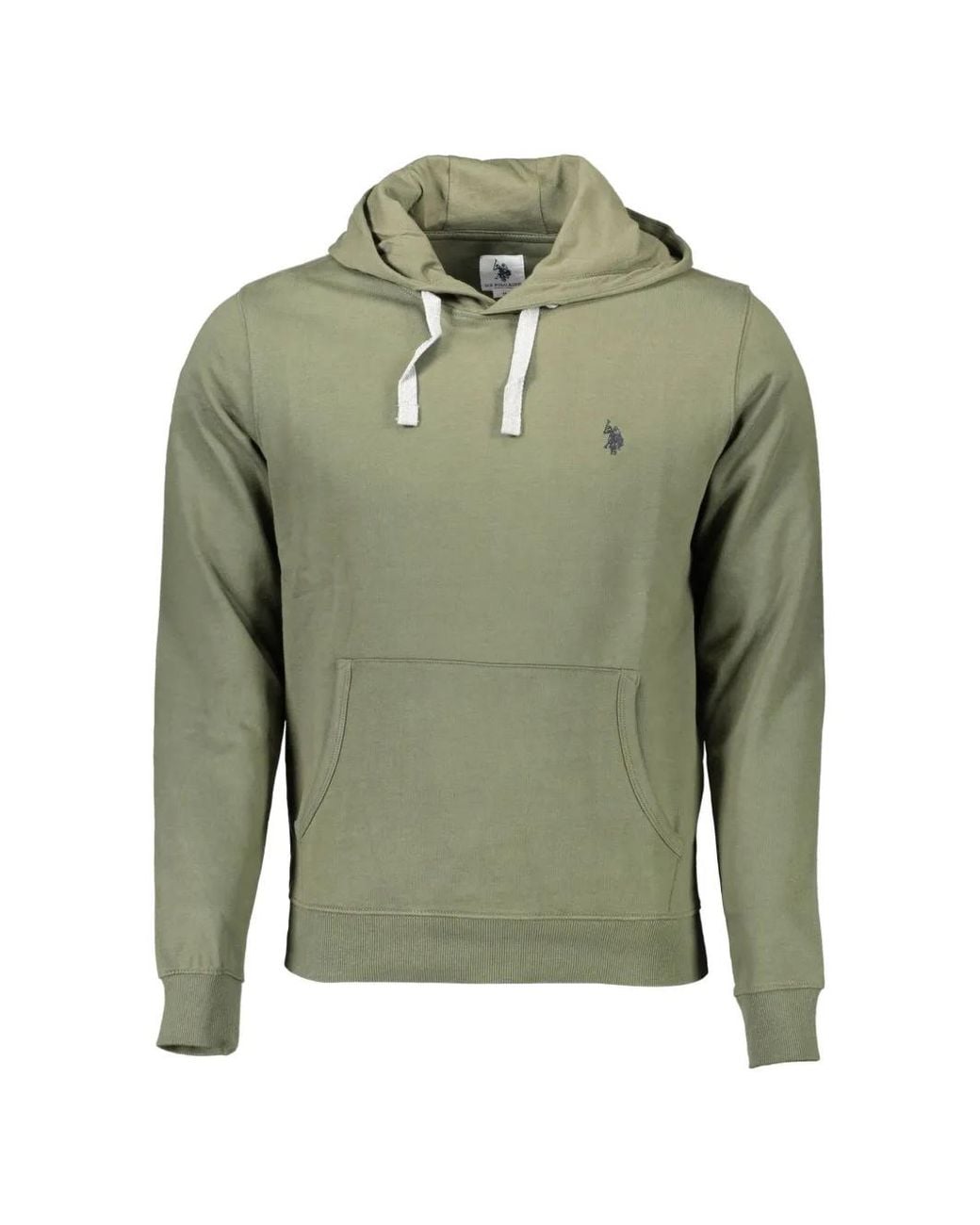 U.S. POLO ASSN. Green Logo-Embroidered Hoodie for men