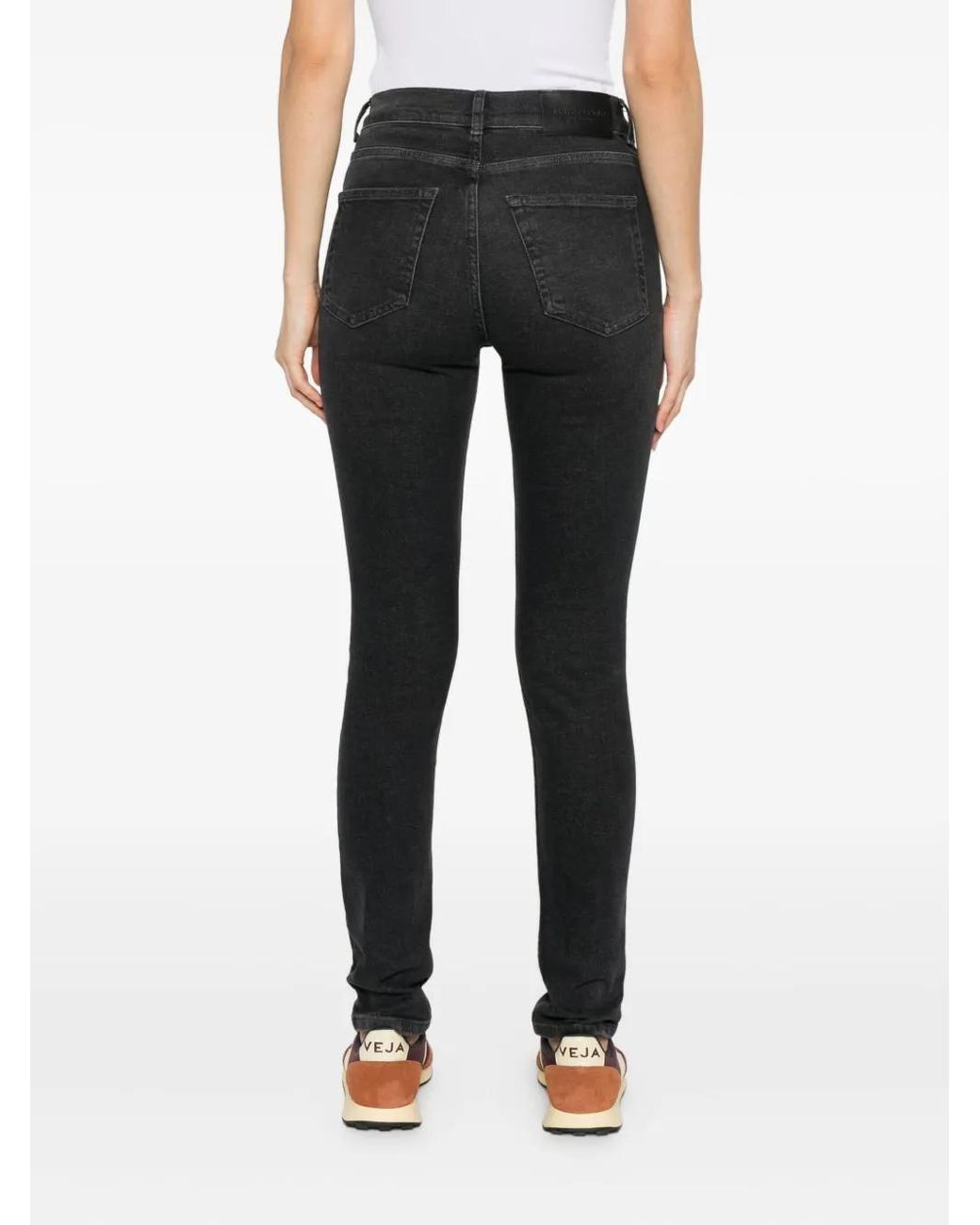 Marc O' Polo Black Stone-Wash Skinny Jeans