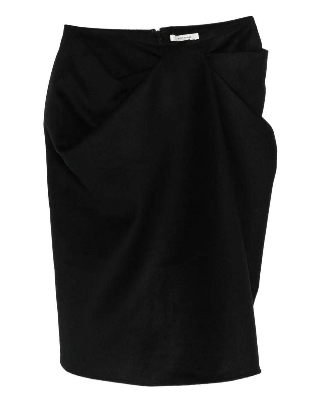 Entire studios Black Asymmetric Skirt