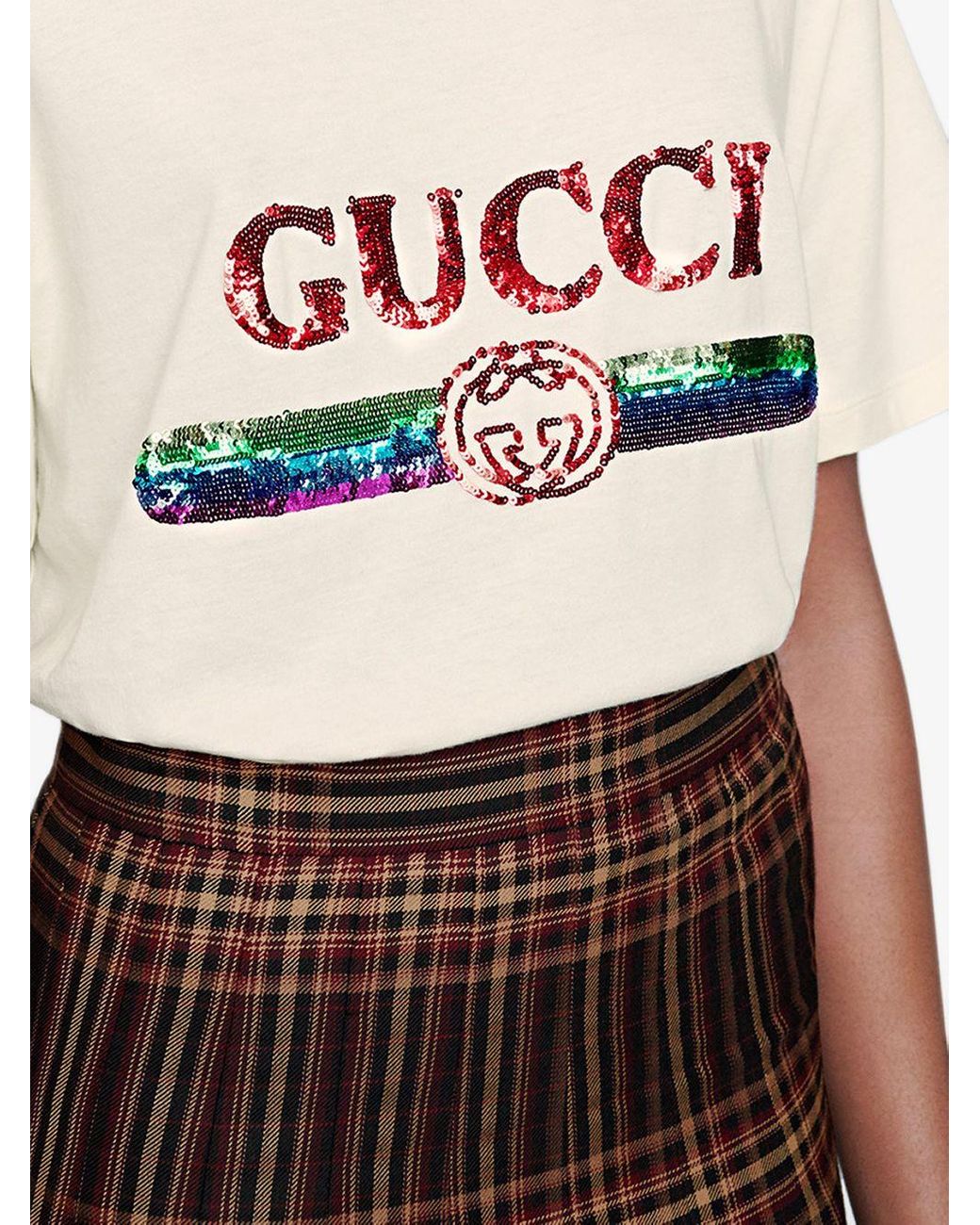 gucci sequin tee
