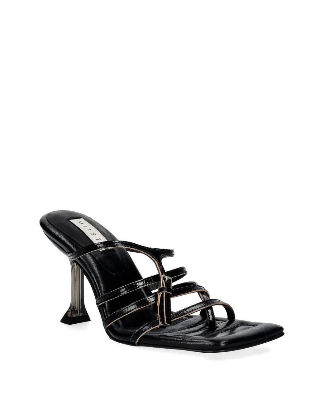 Miista White Strappy Square-Toe Sandals