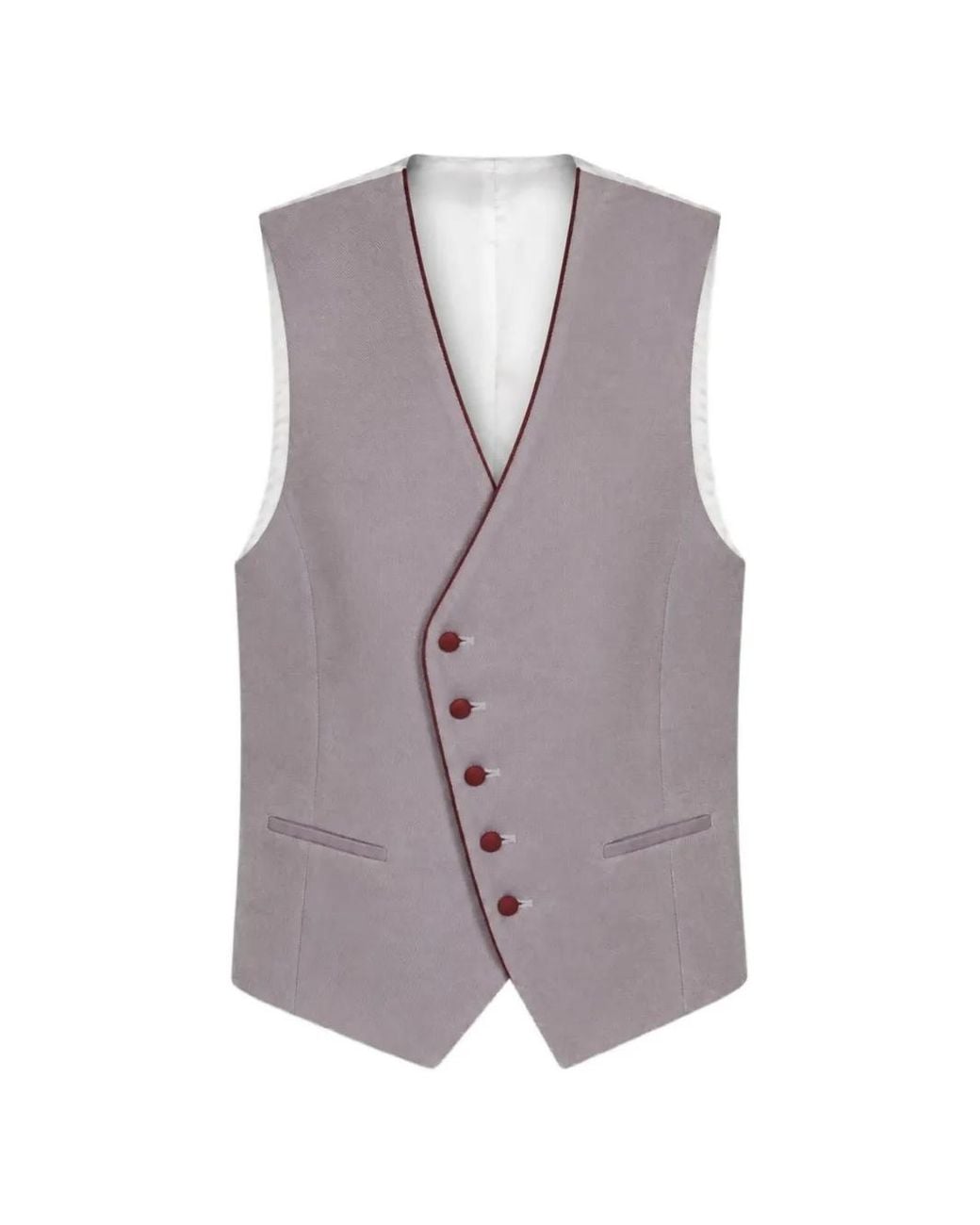 ETIEM TEXTIL S.L. Purple Veston À Fermeture Asymétrique for men