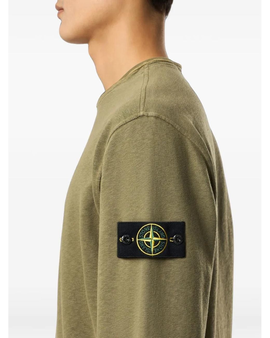 Sudadera Con Parche Del Logo Stone Island de hombre de color Green