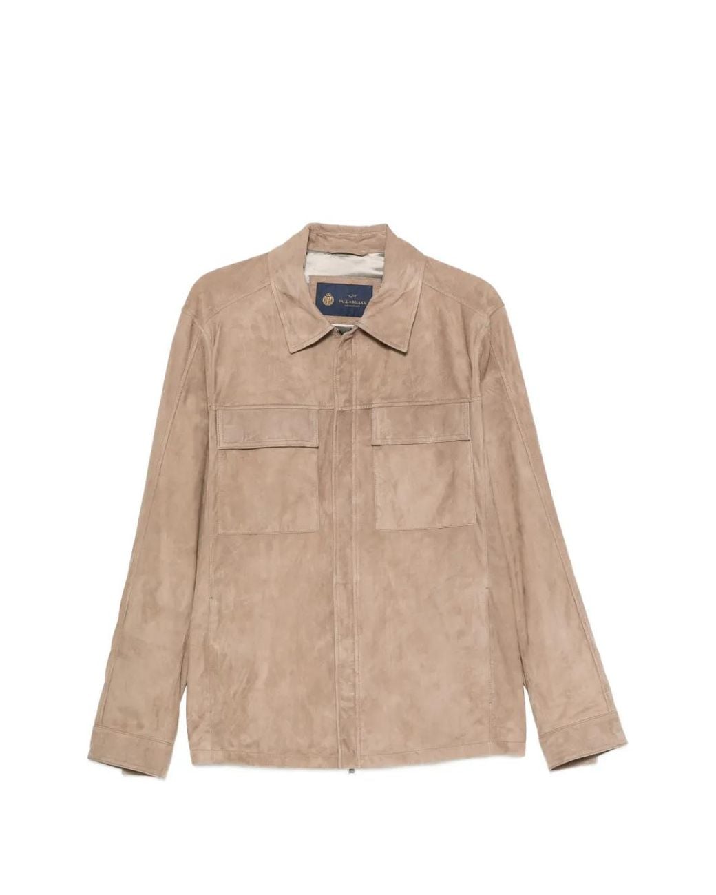 Paul & Shark Natural Veste En Daim À Empiècements for men