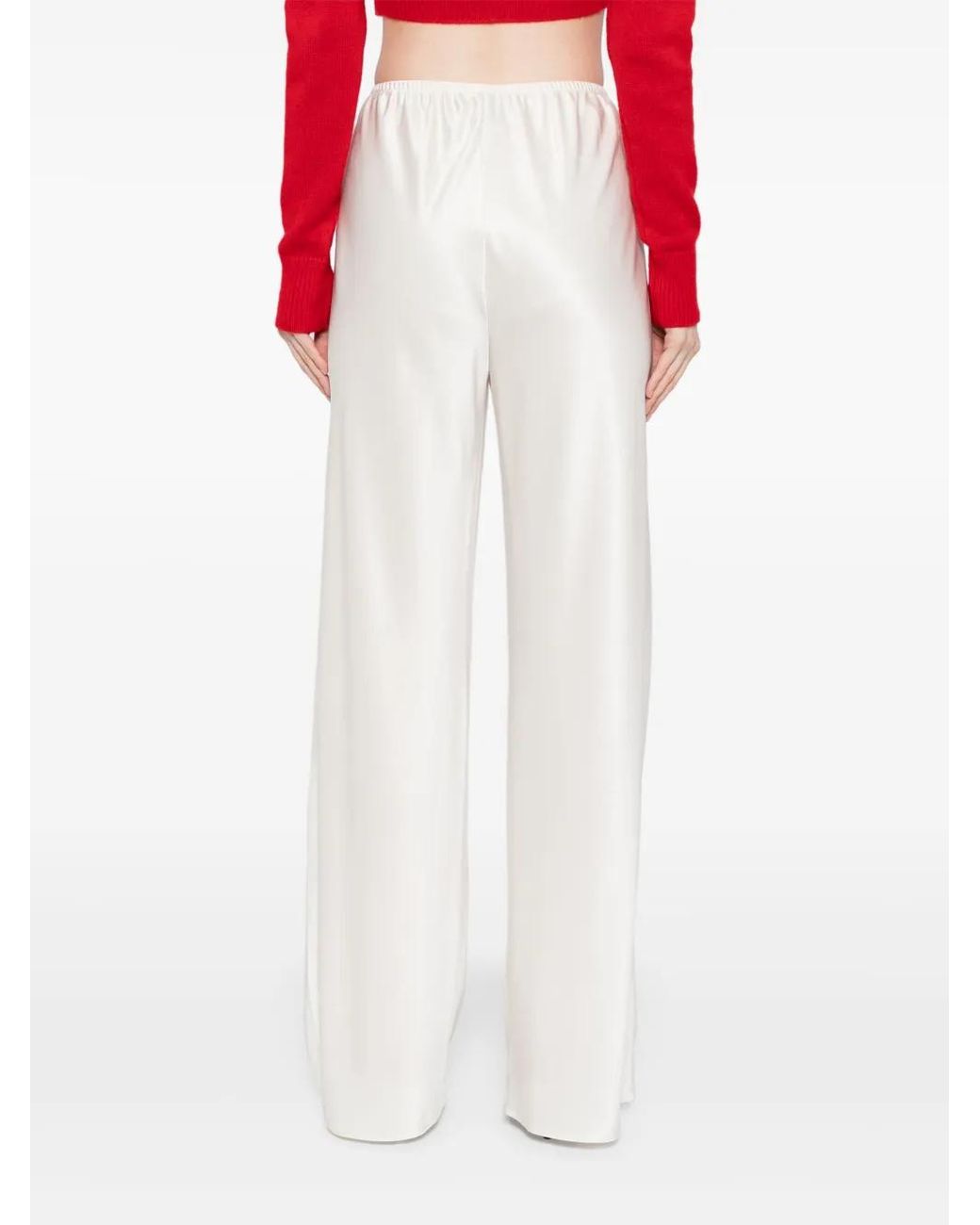 Reformation White Gale Trousers