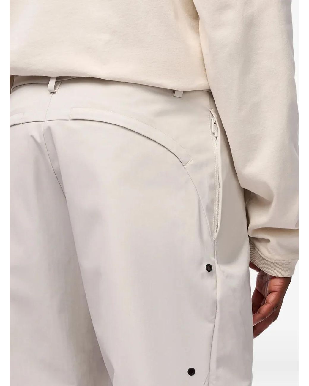 A_COLD_WALL* White Concealed-Fastening Trousers for men
