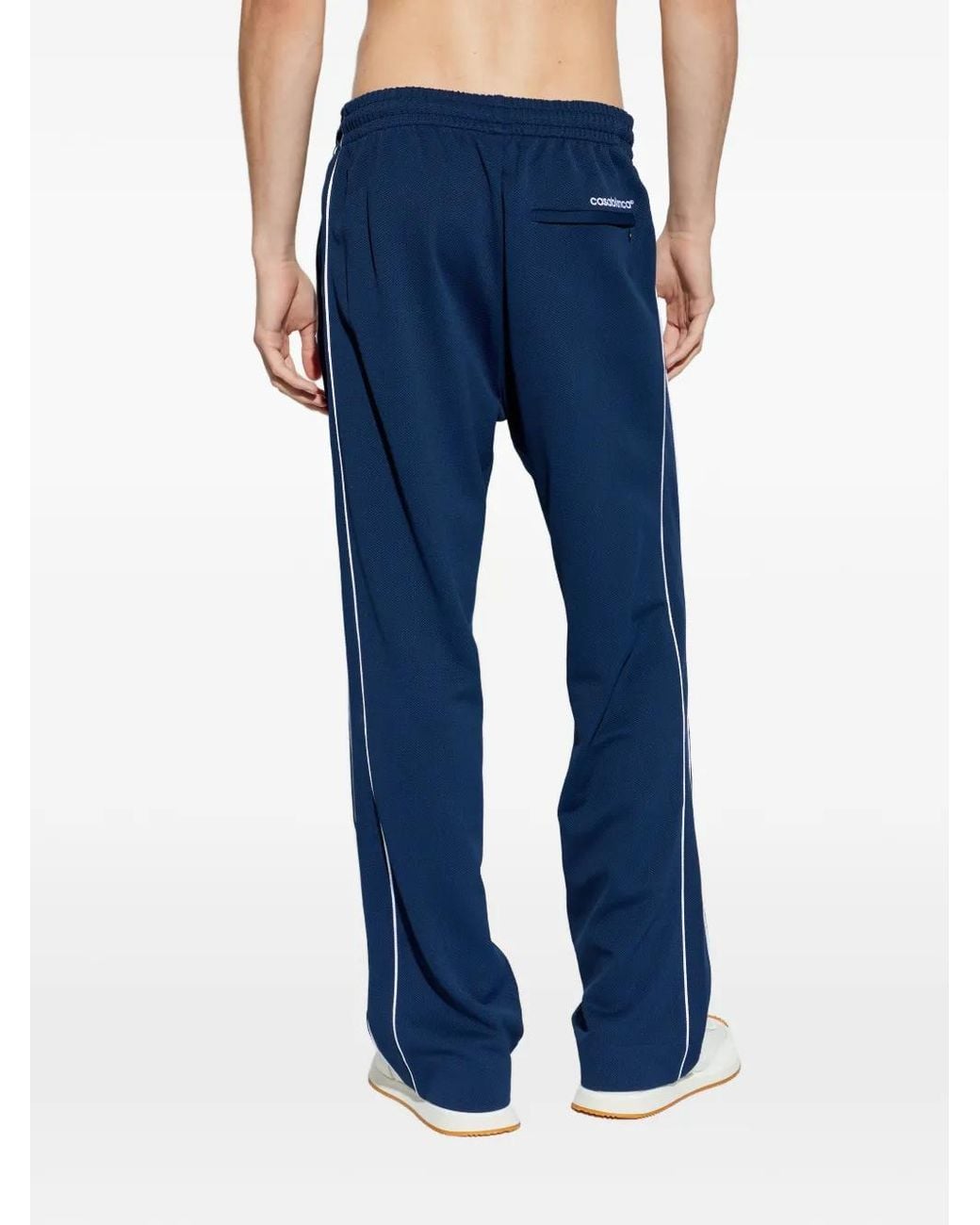 Casablanca Blue Pique Track Trousers for men