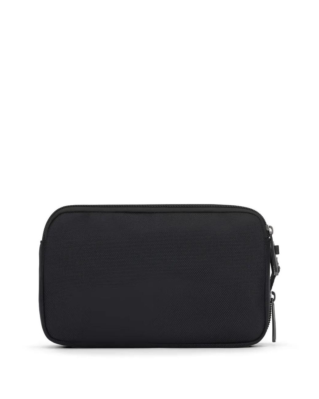 Piquadro Black Logo-Plaque Clutch Bag for men