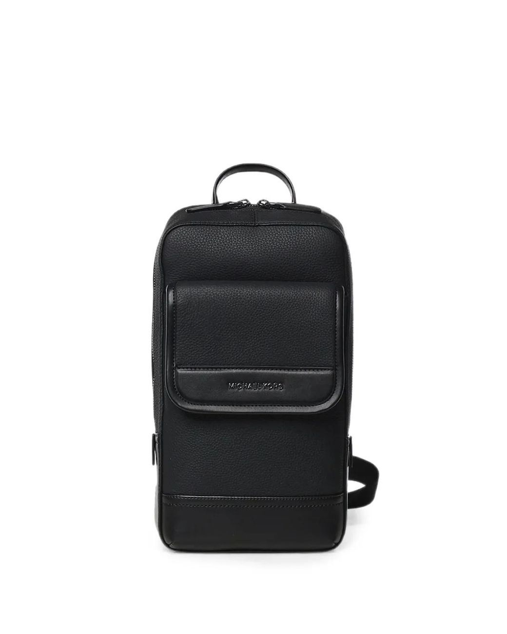 Michael Kors Black Sac À Dos Jet Set Grainé À Bandoulière for men