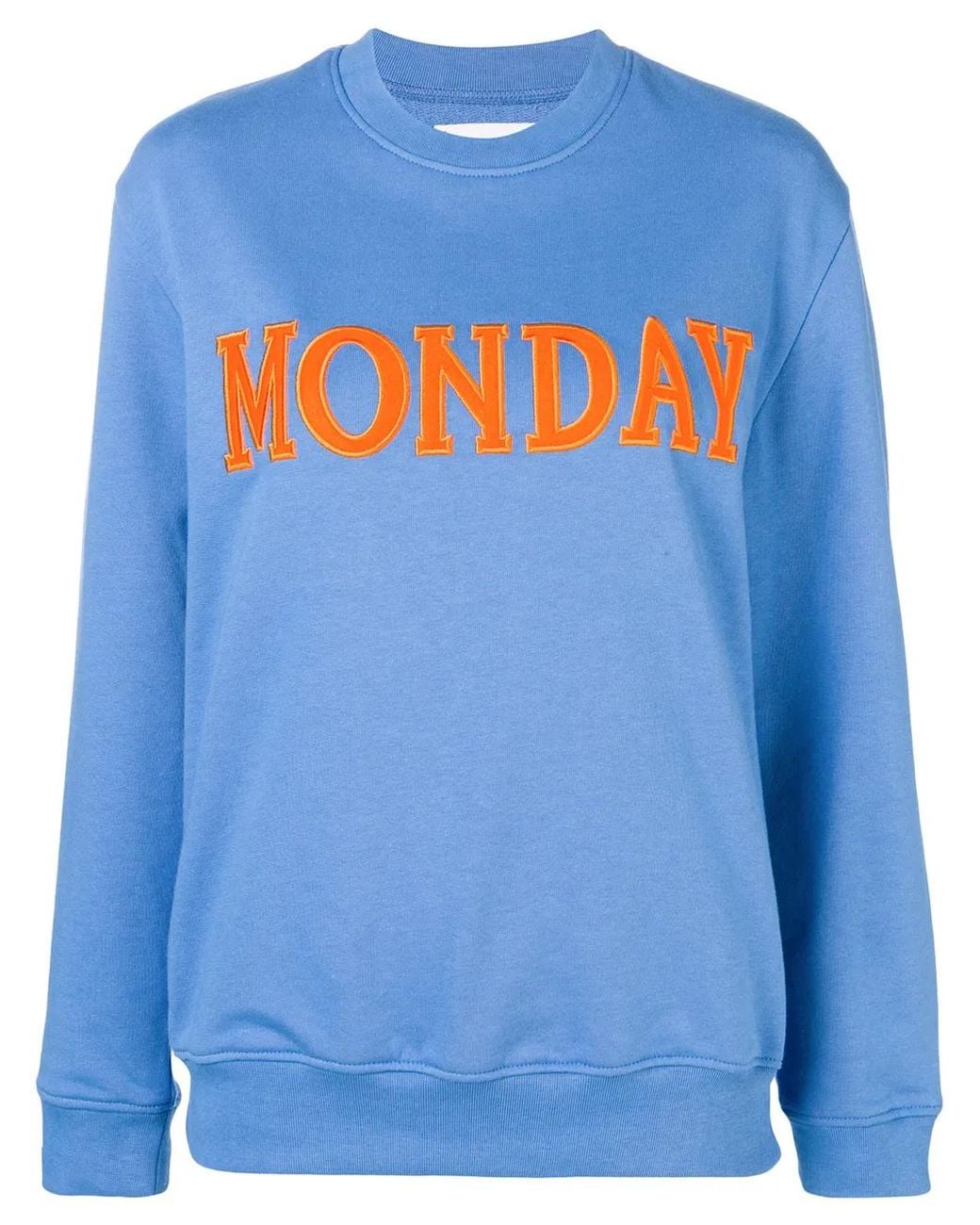 Alberta Ferretti Blue Monday Patch Sweatshirt