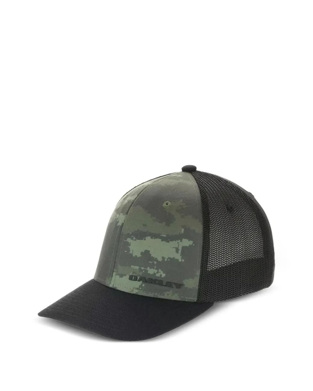 Oakley Green Camo-Print Mesh-Panel Cap for men