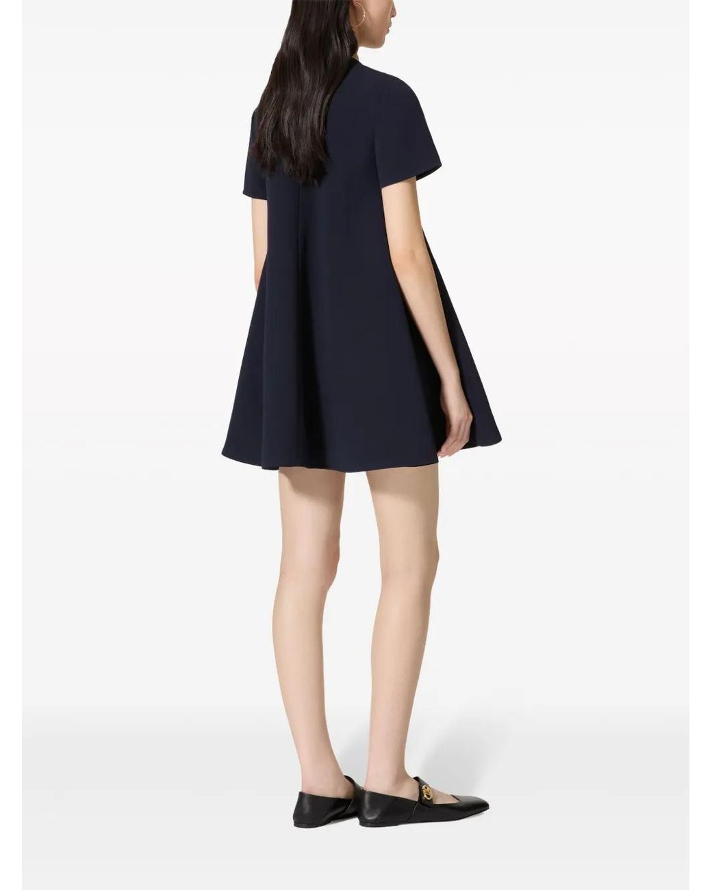 Valentino Garavani Blue Structured Couture Mini Dress