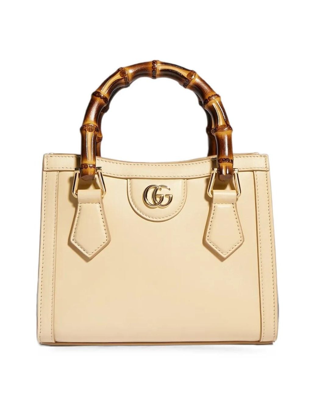 Gucci Natural Small Diana Bamboo-Handle Tote Bag