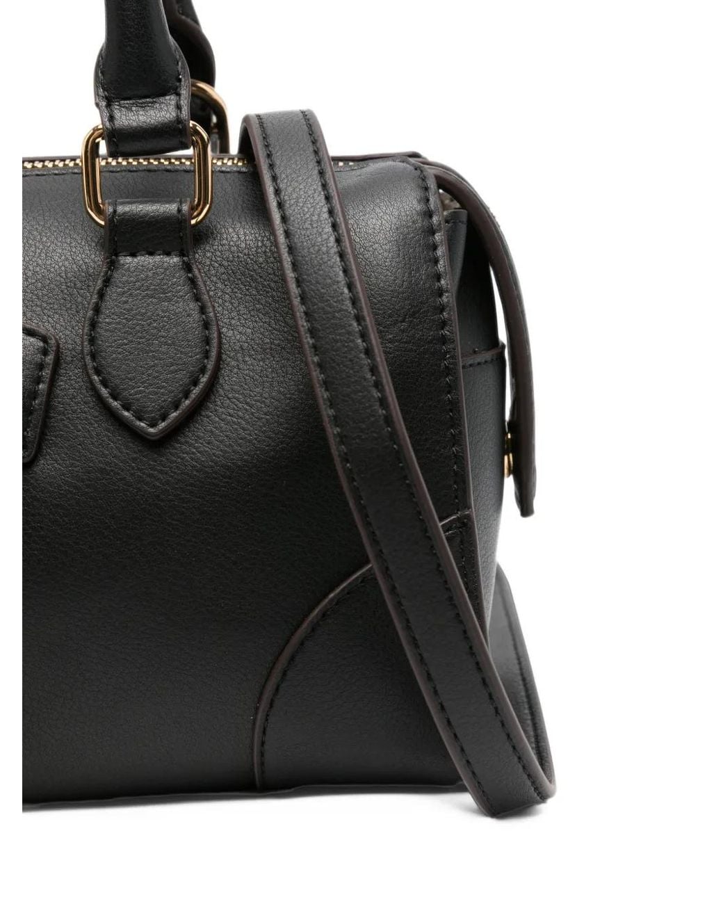 Love Moschino Black Logo-Plaque Heart-Charm Tote Bag