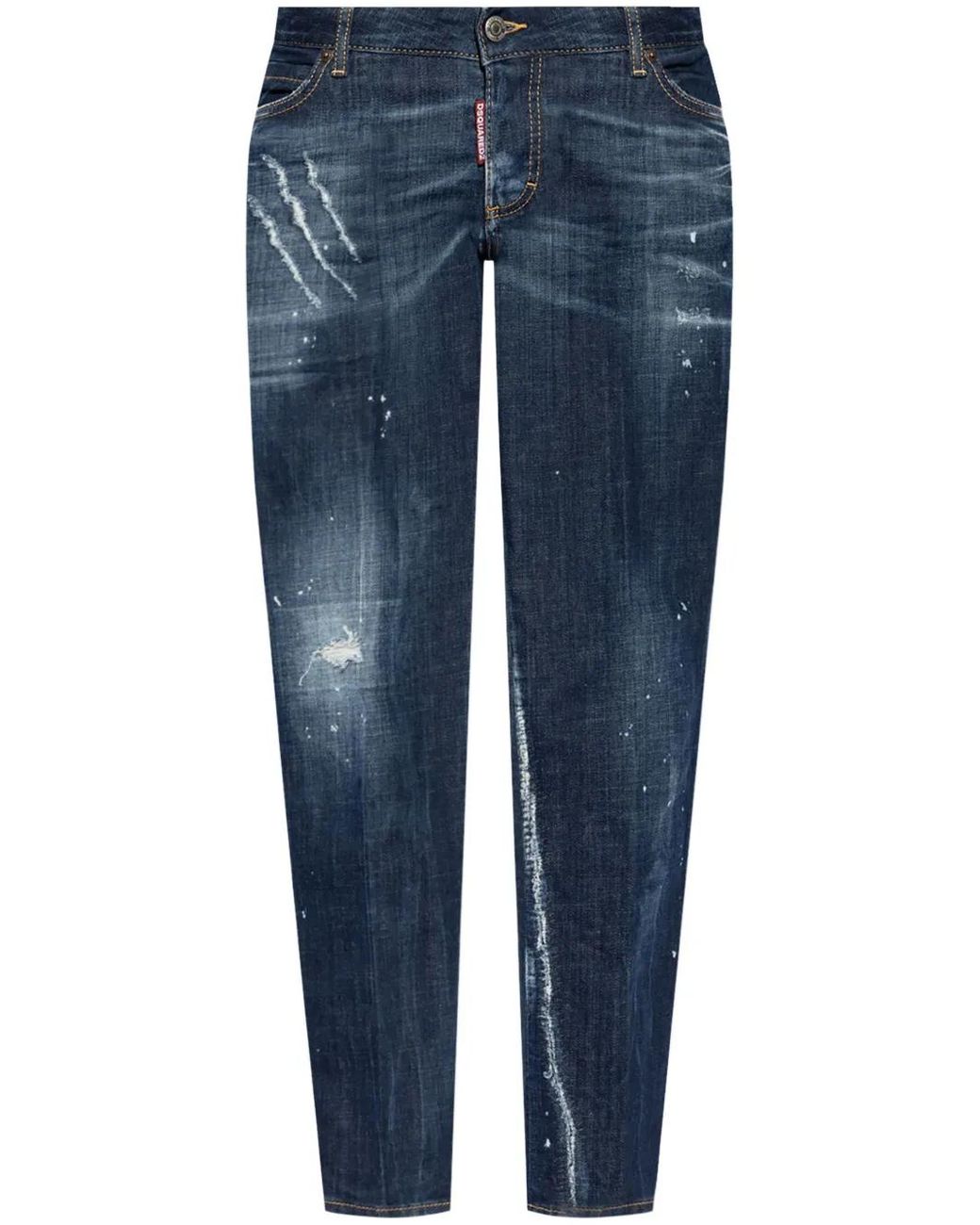 Vaqueros Con Parche Del Logo DSquared² de color Blue