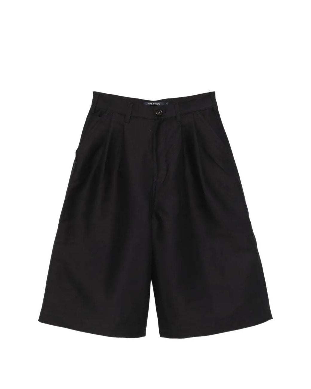 Sofie D'Hoore Black Shiloh Pleated Wide-Leg Culottes