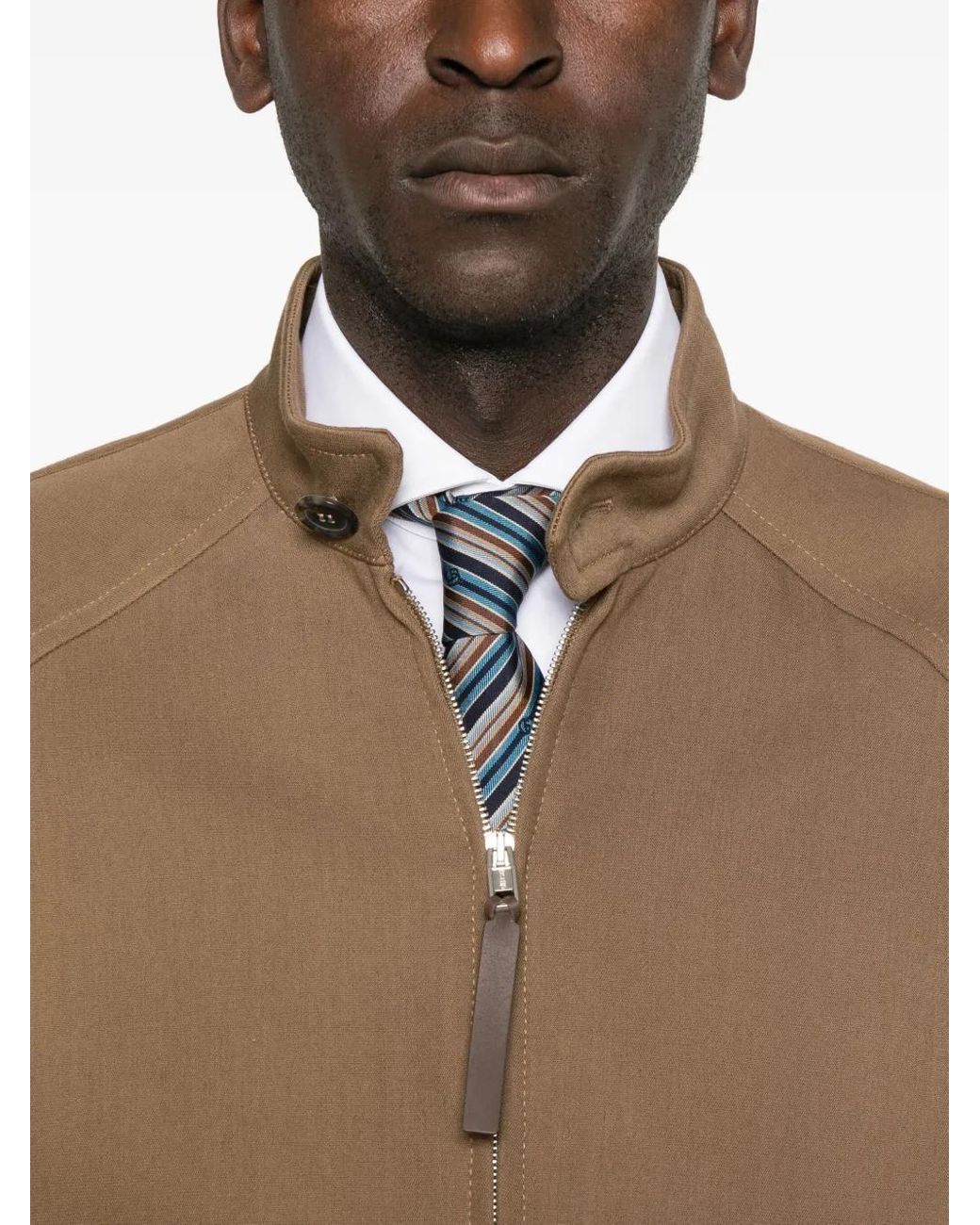 Moschino Natural Zip-Fastenning Bomber Jacket for men