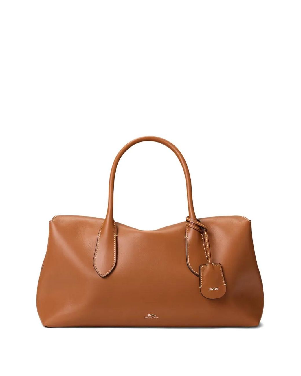 Polo Ralph Lauren Brown Logo-Print Tote Bag
