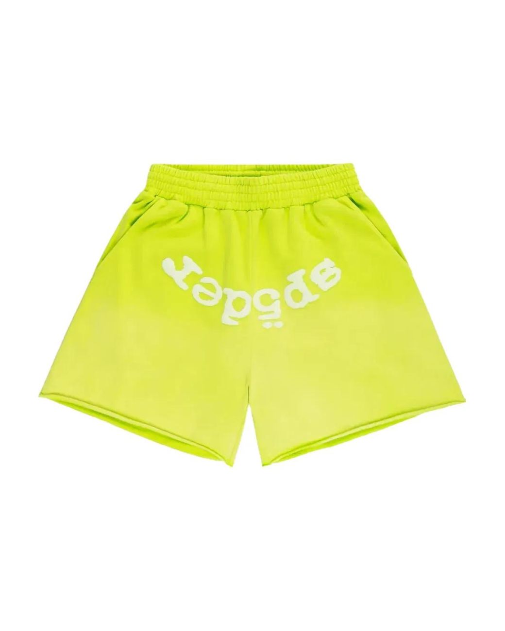 Sp5der Web Trainingsshorts in het Yellow voor heren