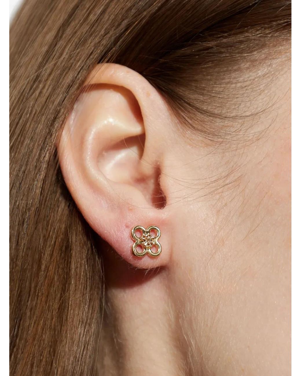 Tory Burch Metallic Lot De Bracelets Et Boucles D'Oreilles À Logo