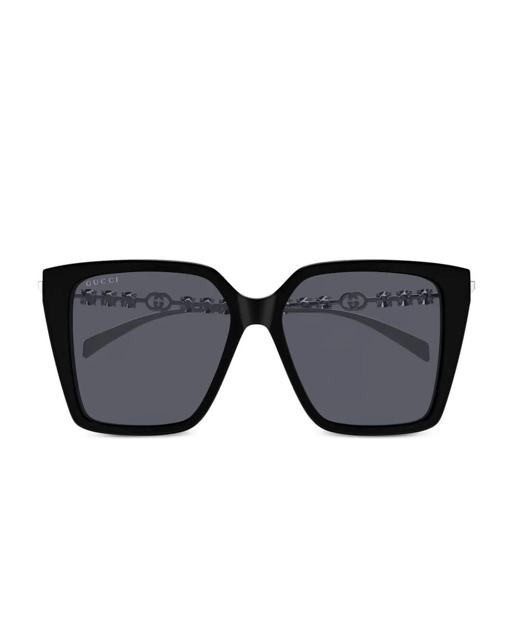 Gucci Black Crystal-Embellished Sunglasses