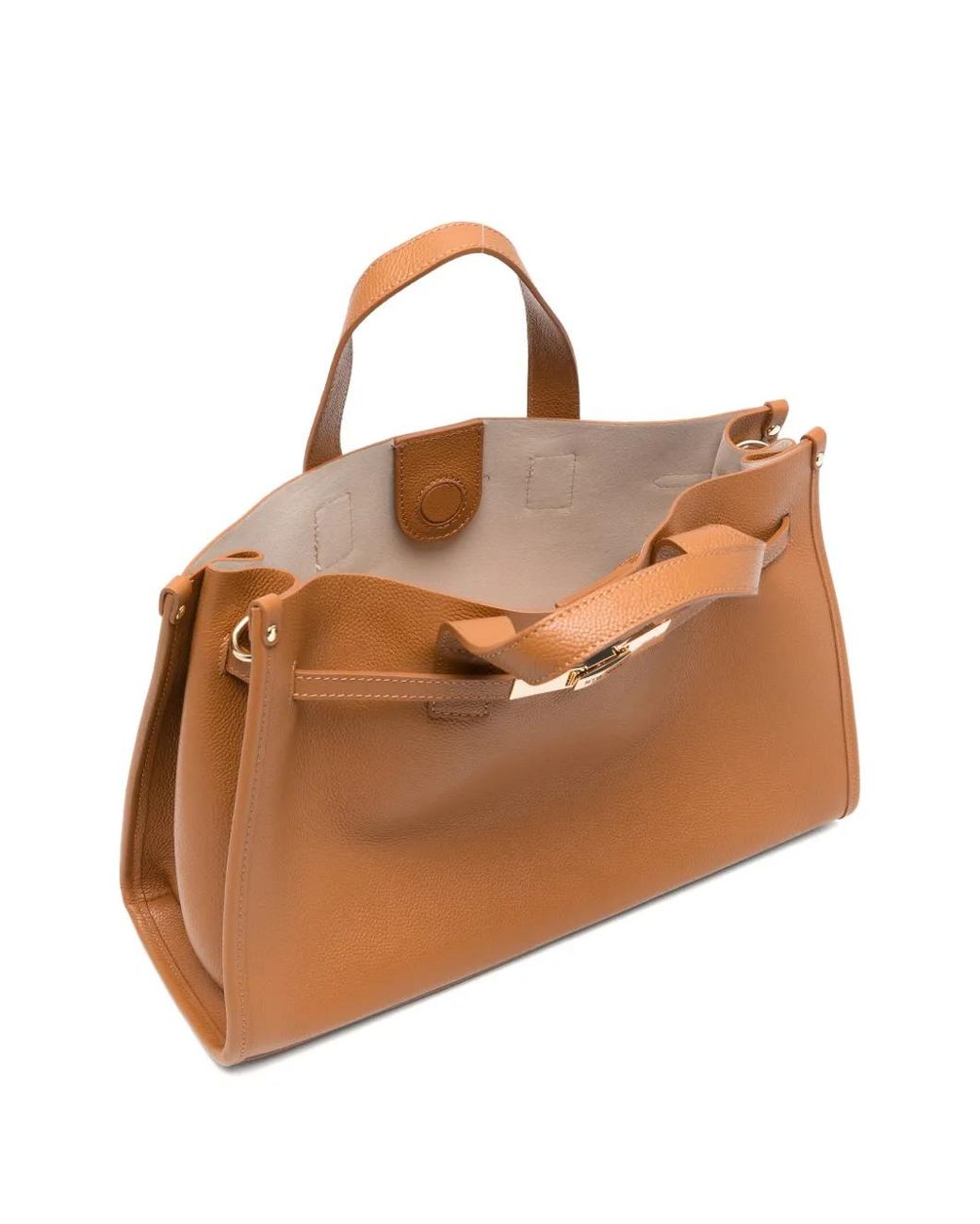 Marc Ellis White Cassiope Pebble-Texture Tote Bag