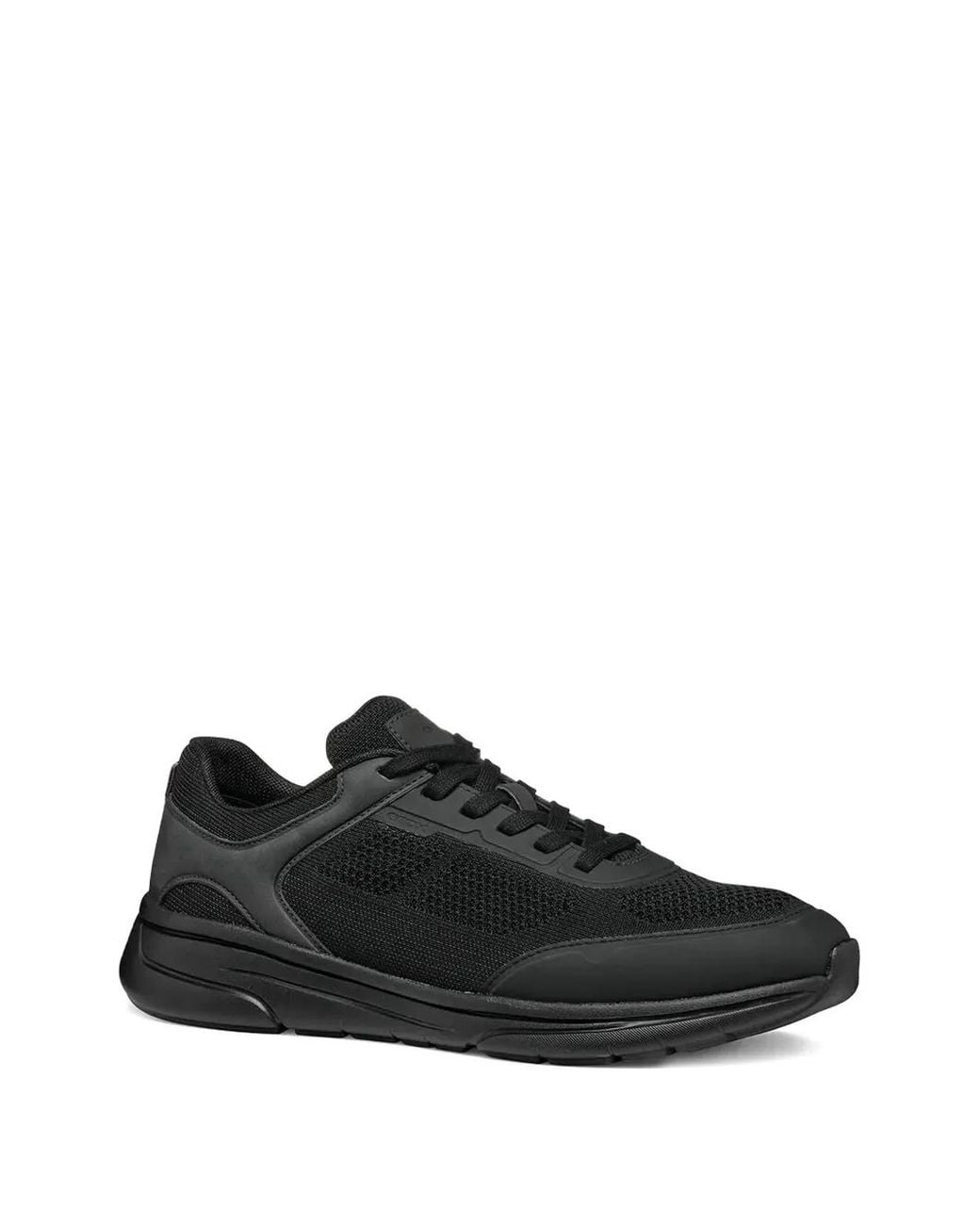 Geox Black Mesh-Panels Sneakers for men