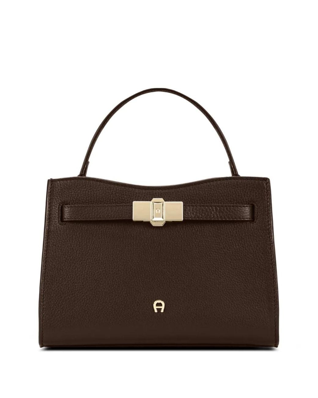 Aigner Brown Small Farah Leather Tote Bag